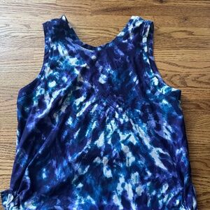 Tie dye old navy workout top
